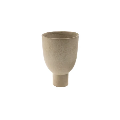 Crafted Lumos Paper Mache Vase L Green