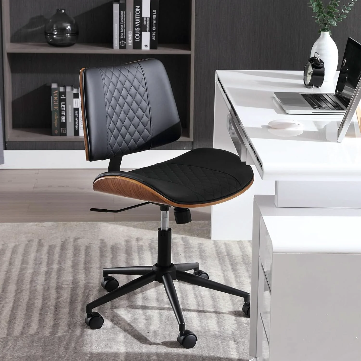Safe Office Chair Black 360 Swivel Ergonomic Desk Chair Dependable