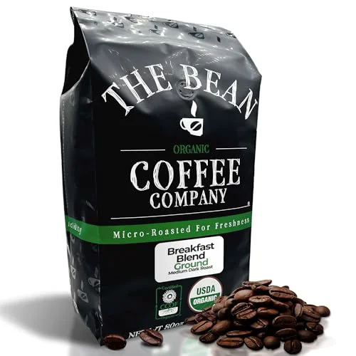Casual The Bean Organic Coffee Co. Breakfast Blend 80 Ounce Optimized