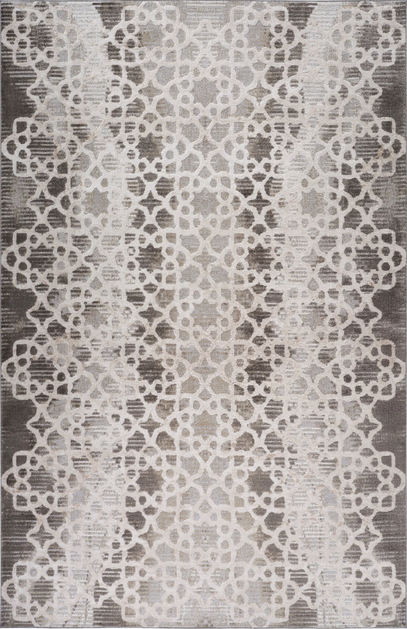 Functional Siena White Woven Diamond Pattern Area Rug Top-Quality