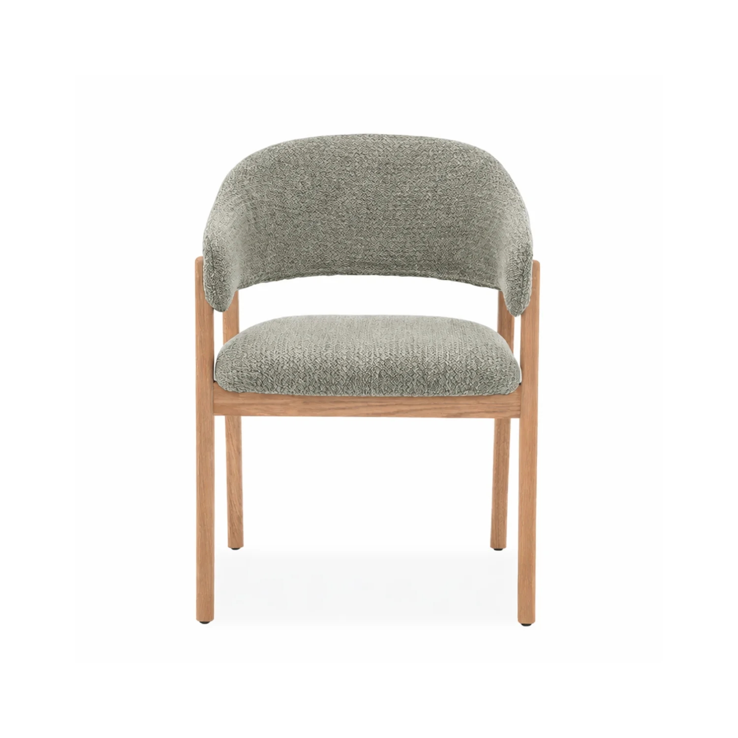 Eco-Friendly Fiol Dining Chair – Mint Green Upholstery Natural Wood Frame Efficient
