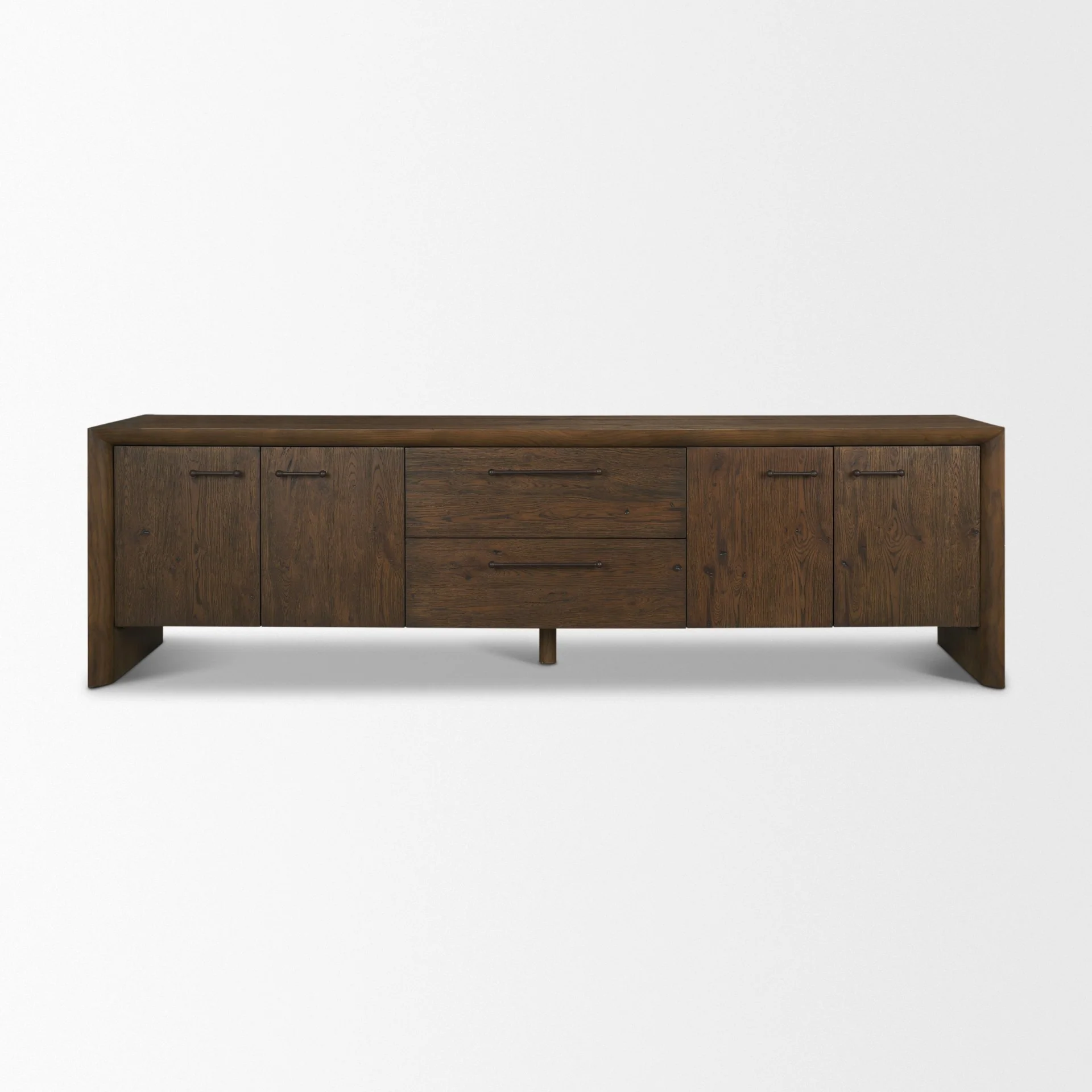 Professional Belford 94 Dark Brown Oak Wood Media Console Pure