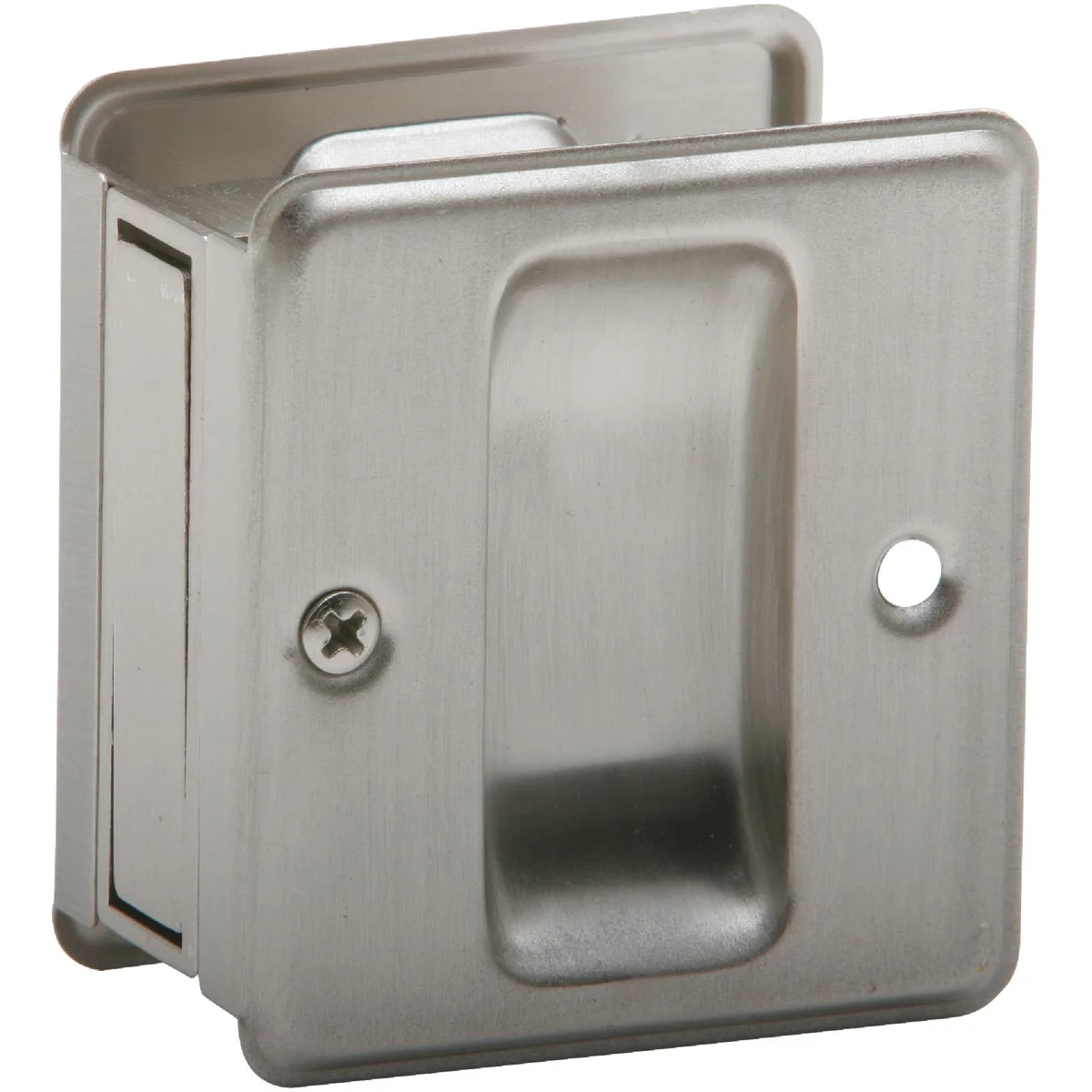 Premium Schlage Passage Satin Nickel Pocket Door Pull Modern