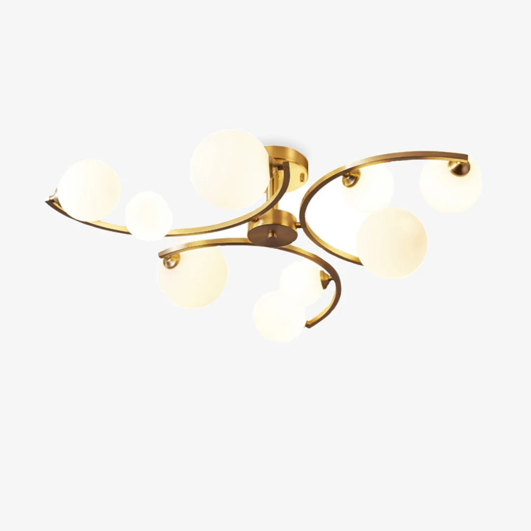 Enhanced BO Glass Ceiling Lamp Traditional