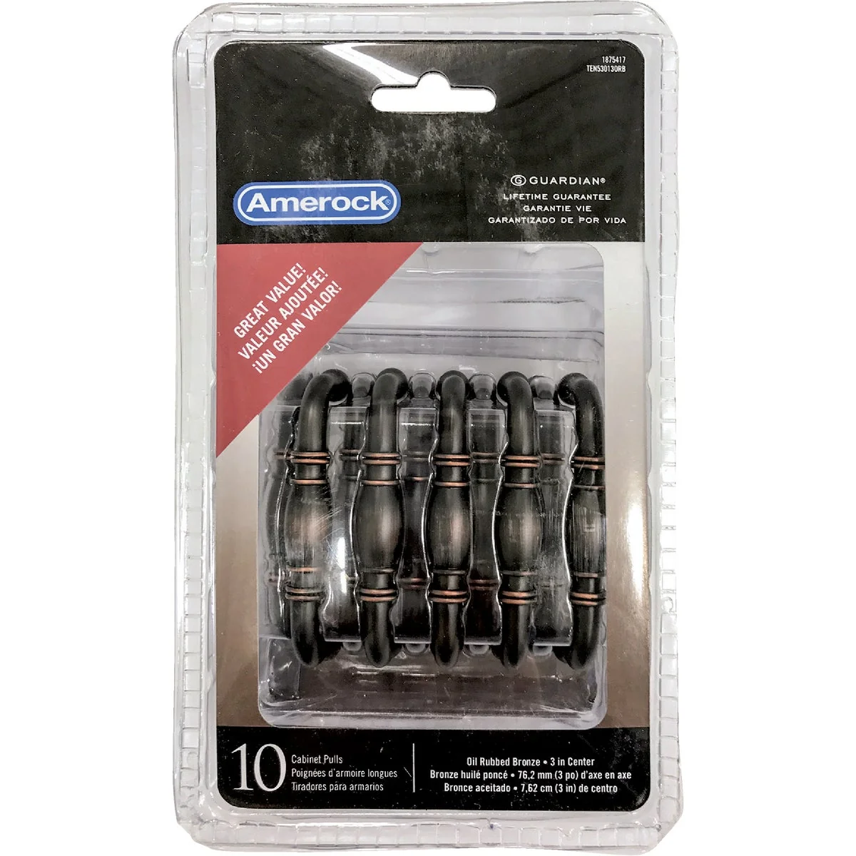 Superior Amerock Granby Oil Rubbed Bronze 3 In. Cabinet Pull 10-Pack Powerful