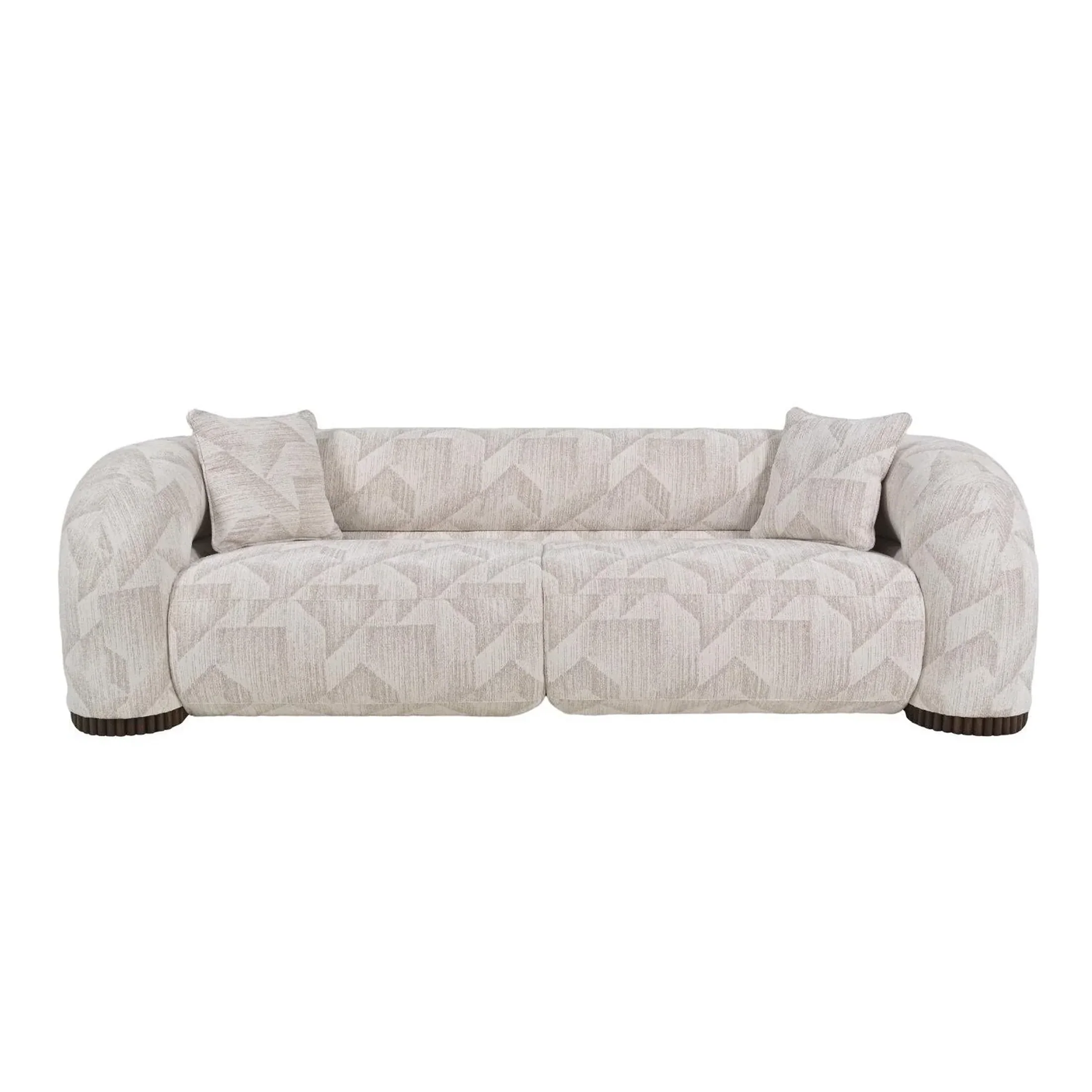 Certified Rune Upholstered Sofa with Accent Pillows Flexible