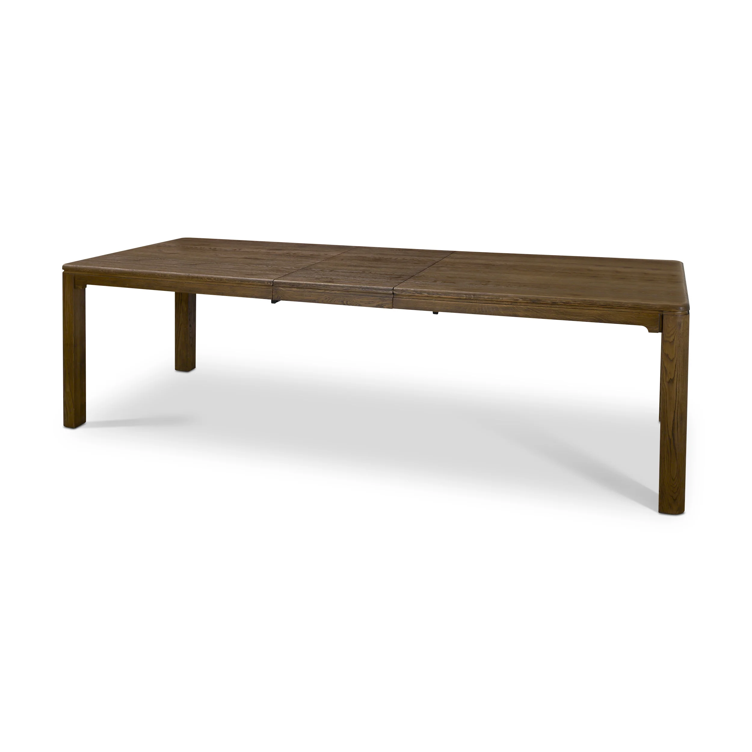 High-End Kendrix 84 Dark Brown Oak Wood Extendable Rectangular Dining Table Verified