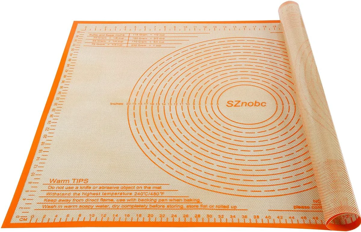 High-Performance Silicone Pastry Mat 34X26 inch Baking mat for Dough Pastry Pie Crust Fondant Cookies Bread Pasta Pizza Pastry Board Kitchen Counter Mat Professional