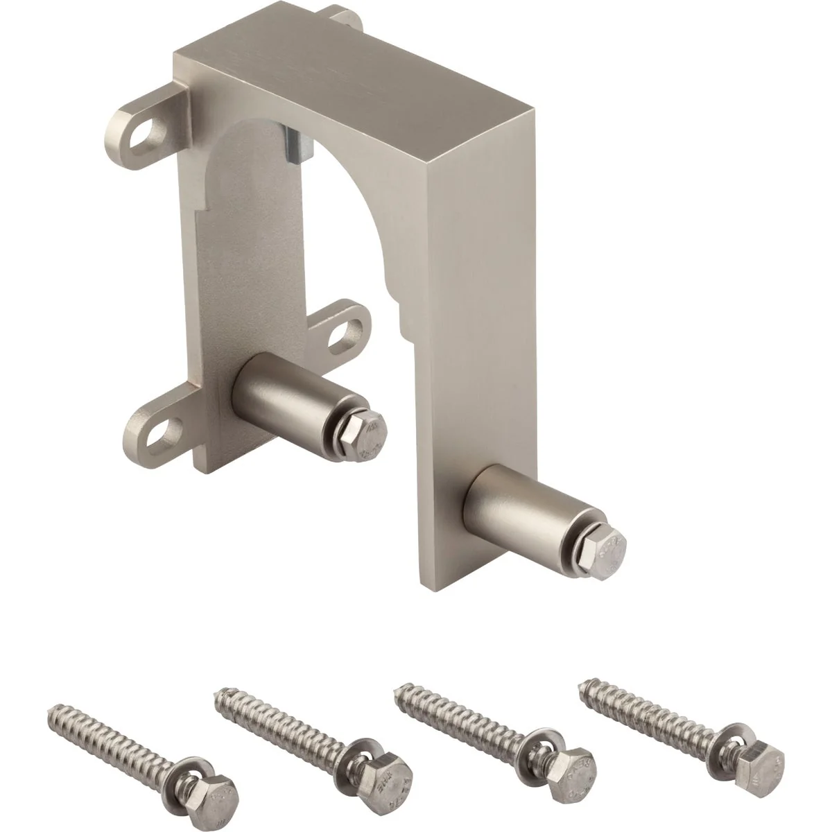 Professional National Satin Nickel Interior Barn Door Bypass Bracket Prestigious