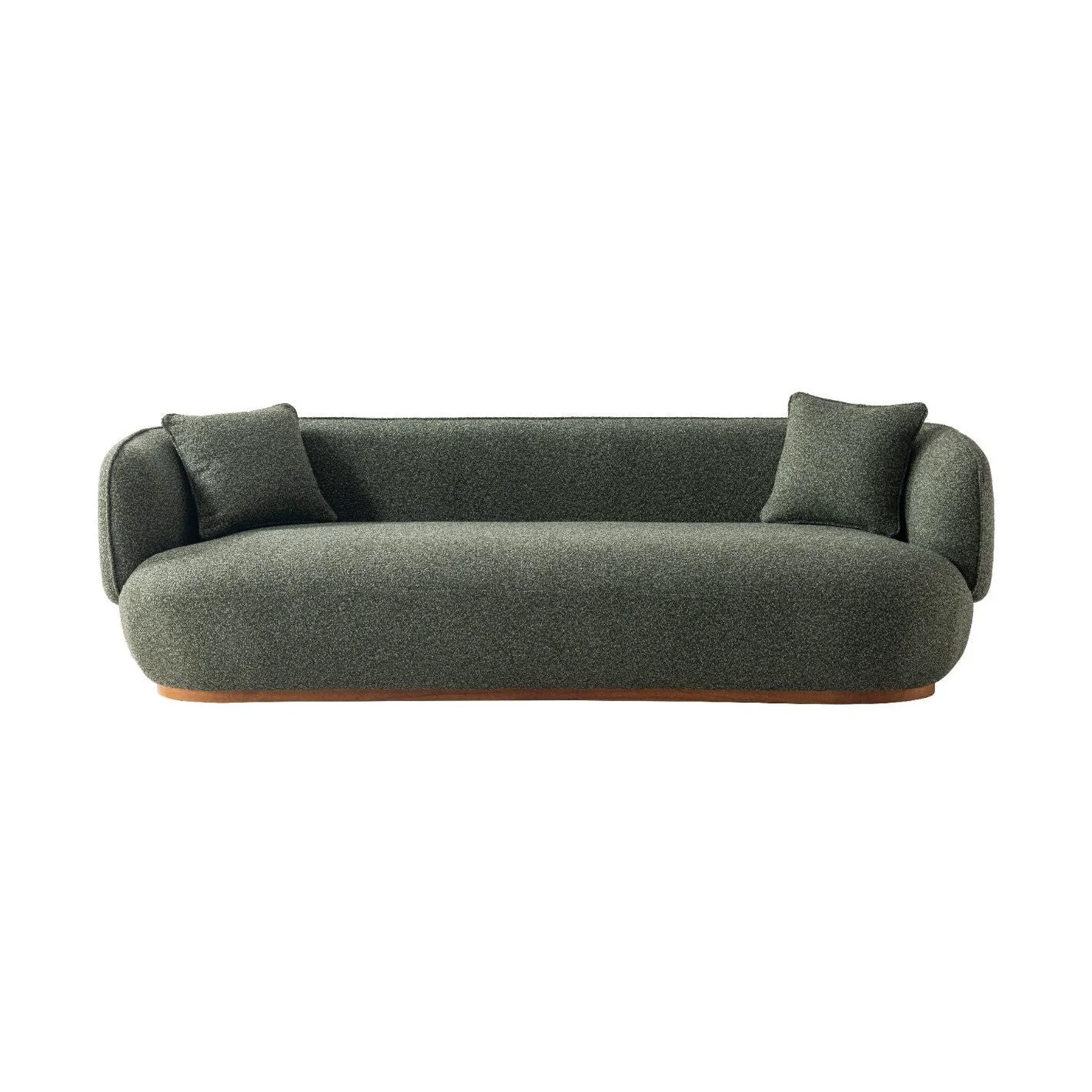 World-Class Luna Boucle Sofa w 2 Pillows Professional