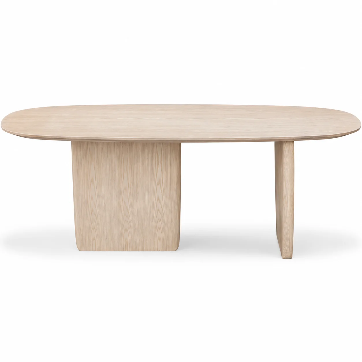 Smooth Sunniva Oval Dining Table – White Sand Crafted