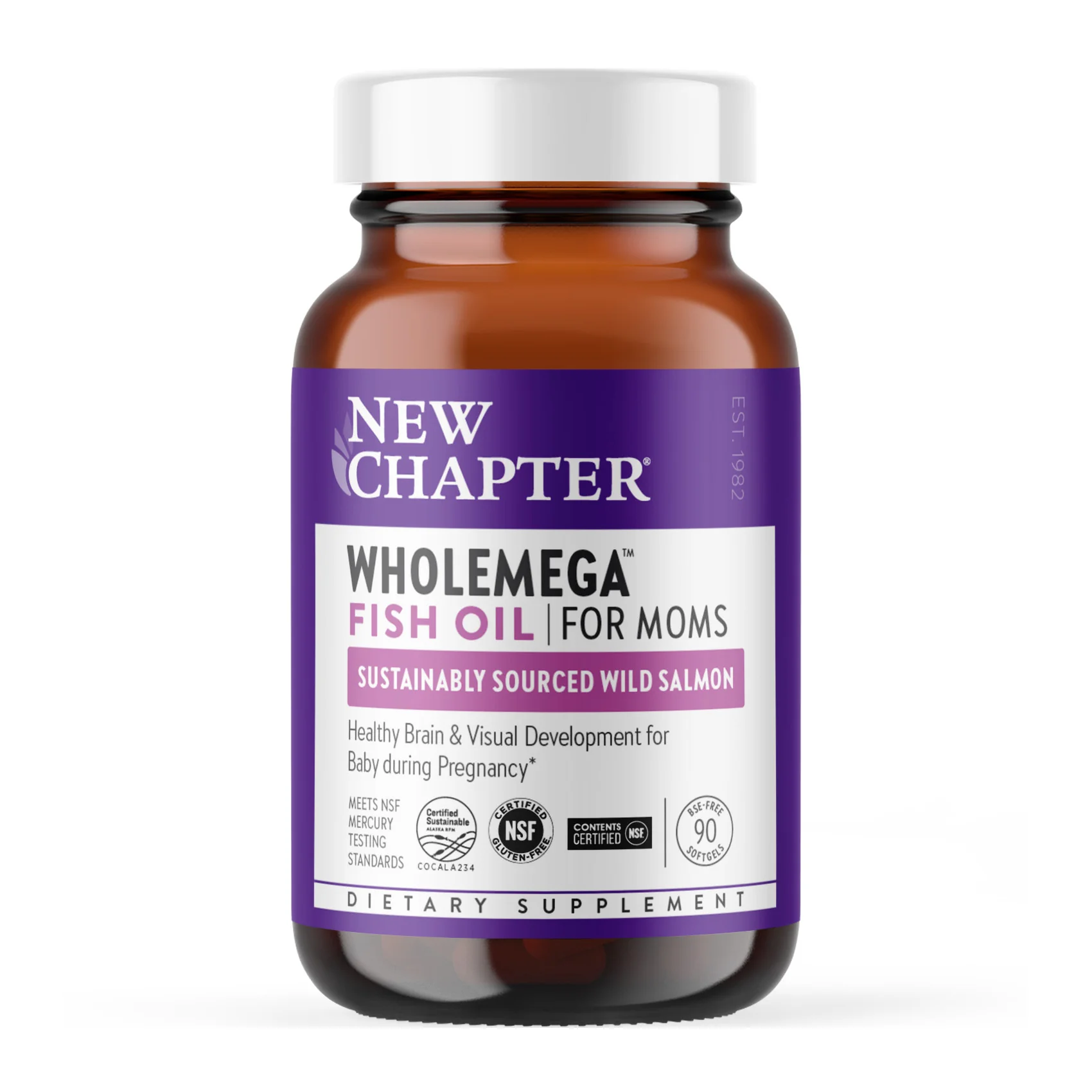 Contemporary New Chapter Wholemega for Moms - Fish Oil Recyclable