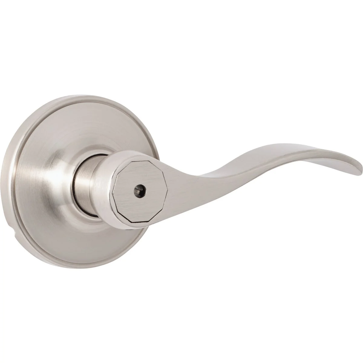 Next-Generation Steel Pro Brushed Nickel Privacy Door Lever Luxury
