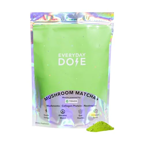 Exclusive Mushroom Matcha Ceremonial Grade Matcha Powder 6.3493 Ounce Healthy
