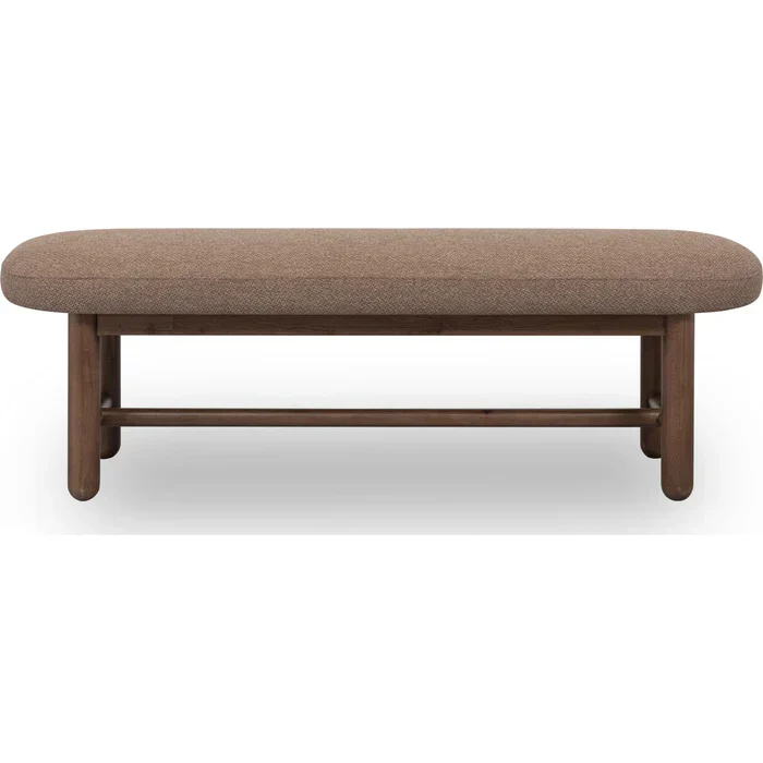 Fine Amara Oval Upholstered Dining Bench Responsible