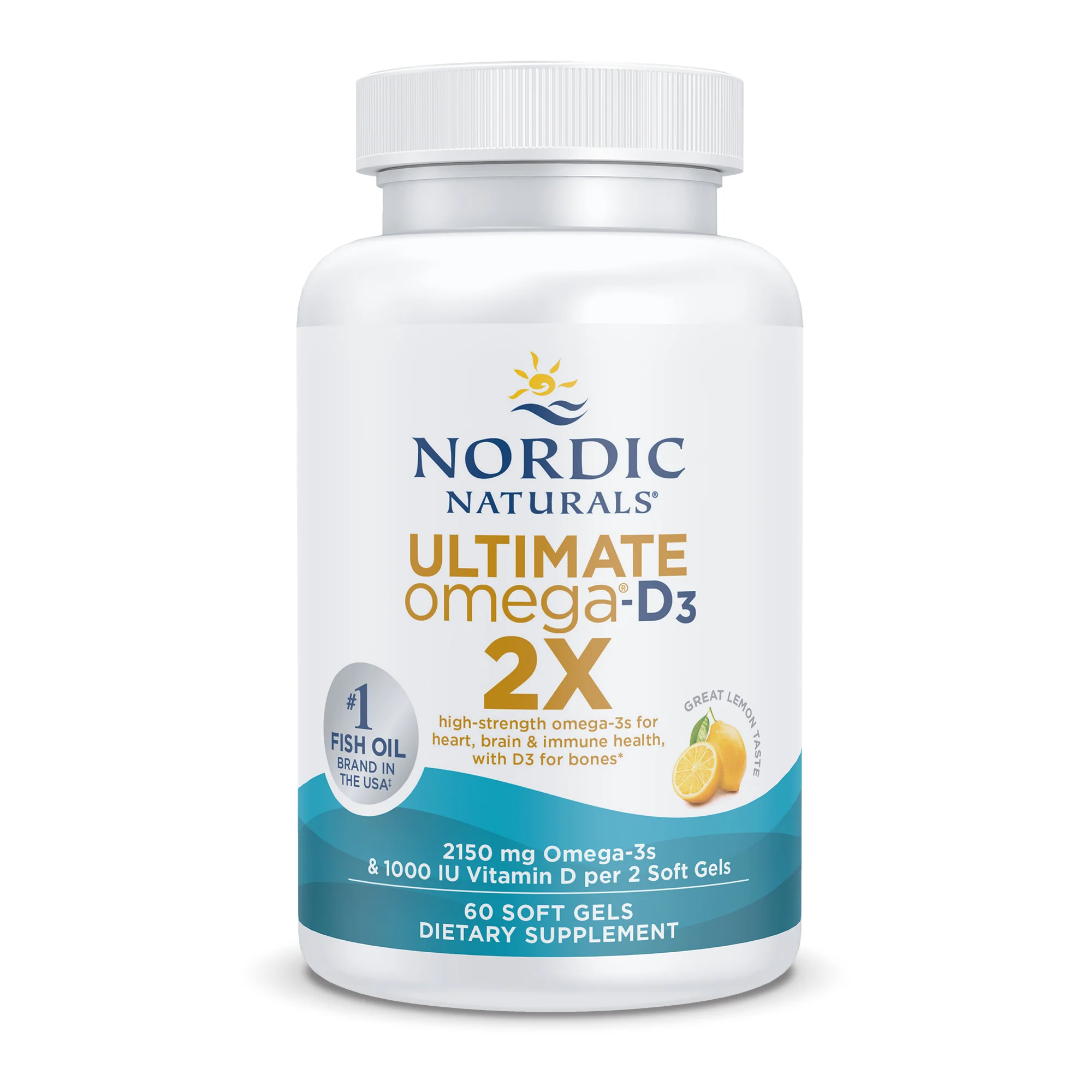 Sustainable Nordic Naturals Omega 2X with D3 Luxury