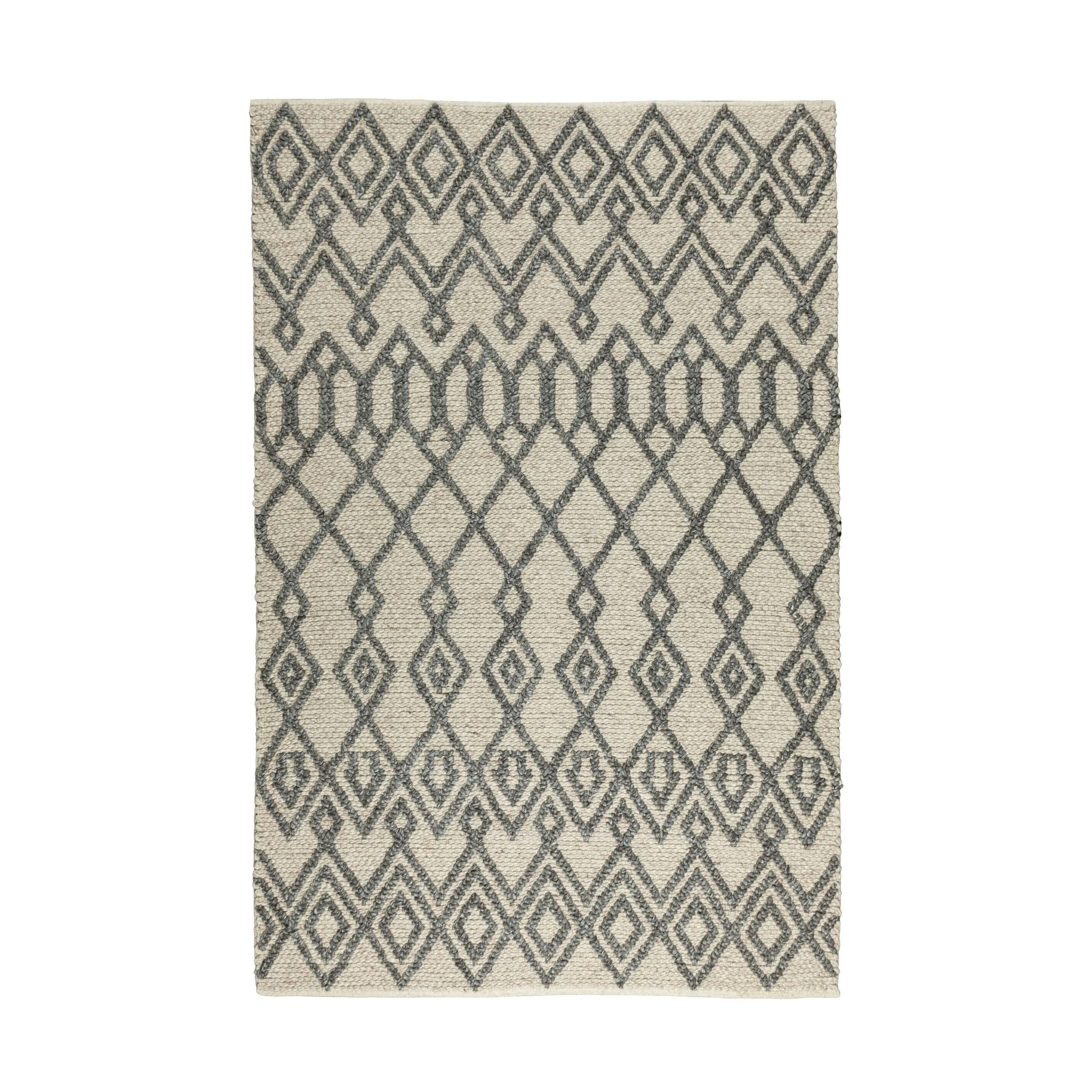 Advanced Fintona Hand Woven Rug Beige Contemporary
