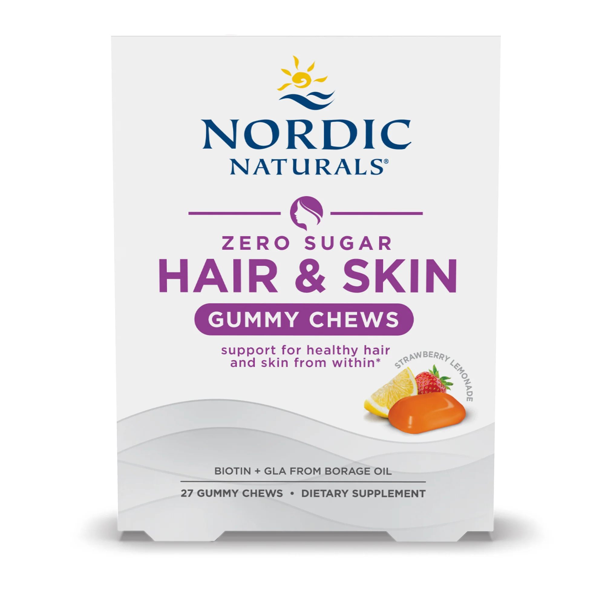 Elite Nordic Naturals Hair Skin Support Gummy Chews Healthy
