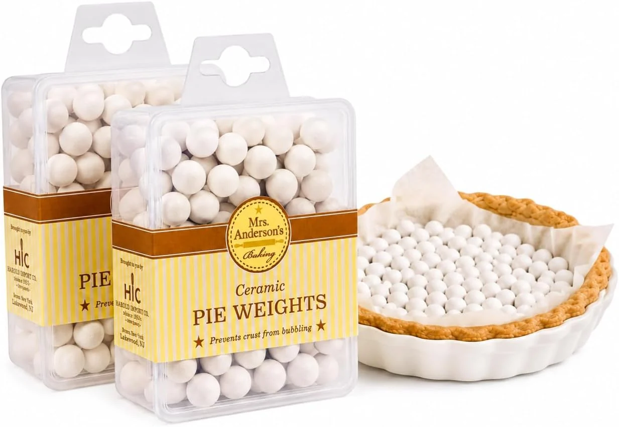 Professional Mrs. Anderson's Baking Ceramic Pie Crust Weights 270 Count Natural Stoneware For Blind Baking Pie Crusts And Tart Shells With Even Baking Results Genuine