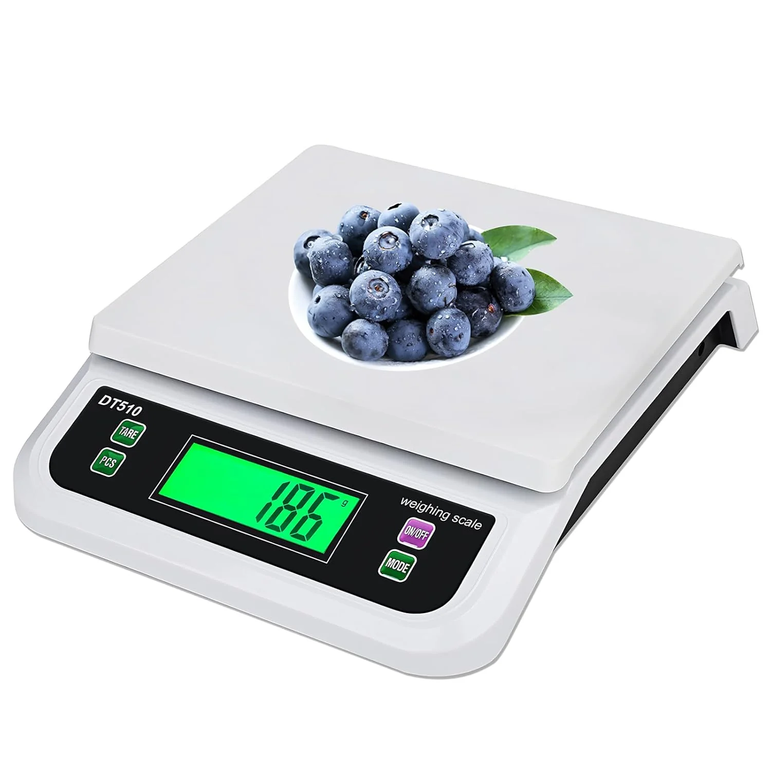 Powerful Large Digital Kitchen Scale 66lb 30kg Food Scales for Kitchen with Tare and Prep Counting Baking Cooking Bread Meat Scale with LCD Display for Bakery Elite