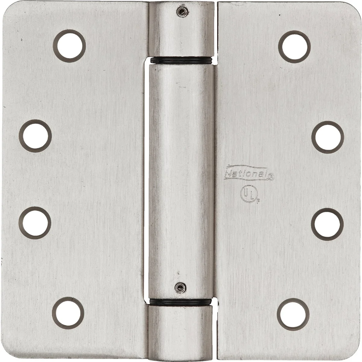 Elite National 4 In. Satin Nickel 5 8 In. Radius Spring Door Hinge Functional
