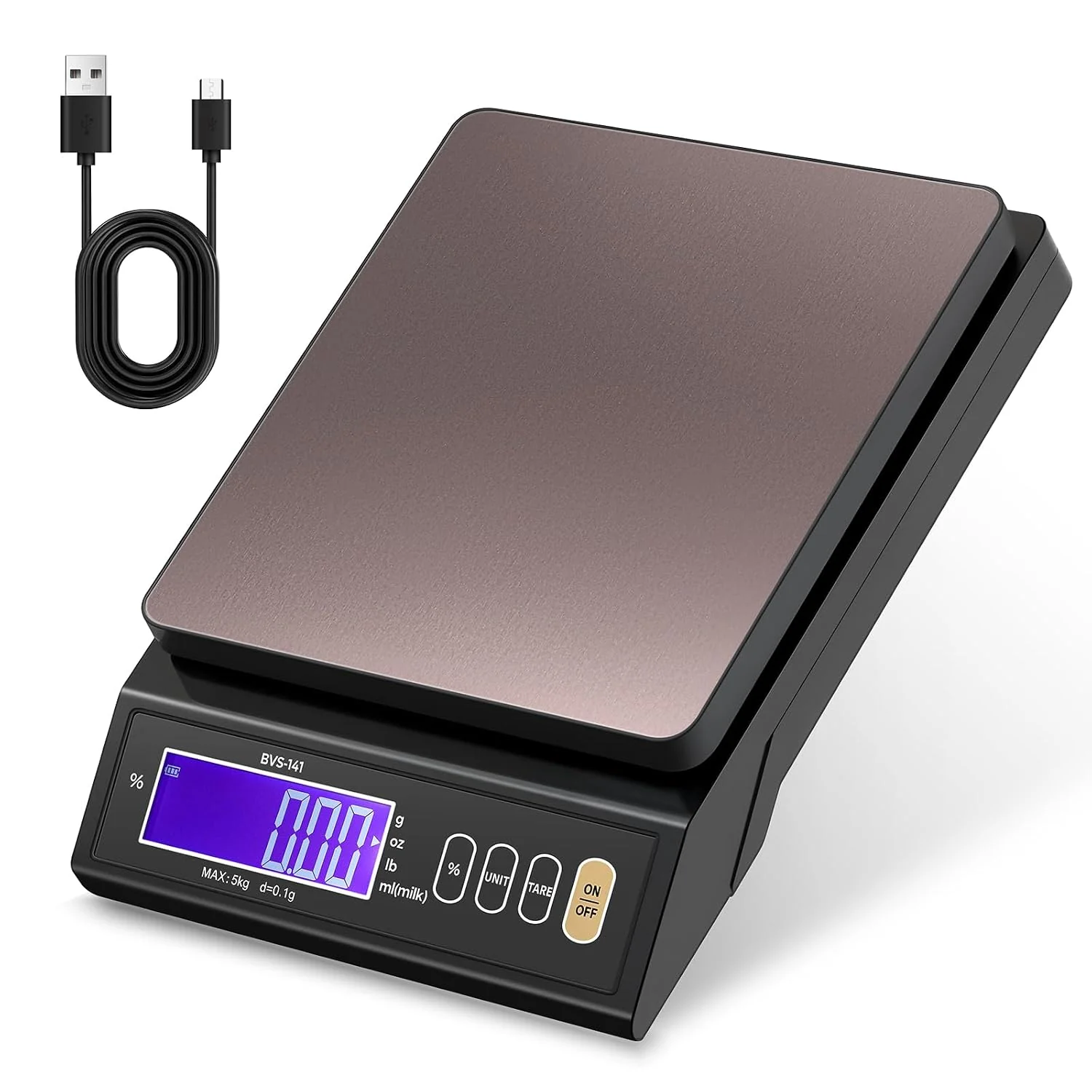 High-Quality Baking Scale 0.1 Gram Accuracy Digital Scale for Kitchen Candle Soap and Sourdough Bread Making with Percentage Weighing Function Weigh in Grams Pounds and Ounces 10 lb Premium Material