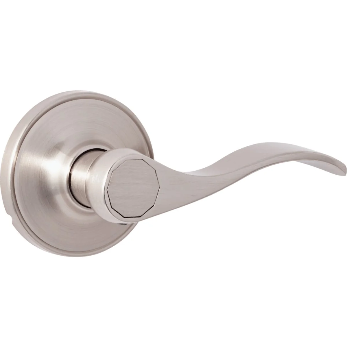 Fine Steel Pro Brushed Nickel Wave Passage Door Lever Breathable
