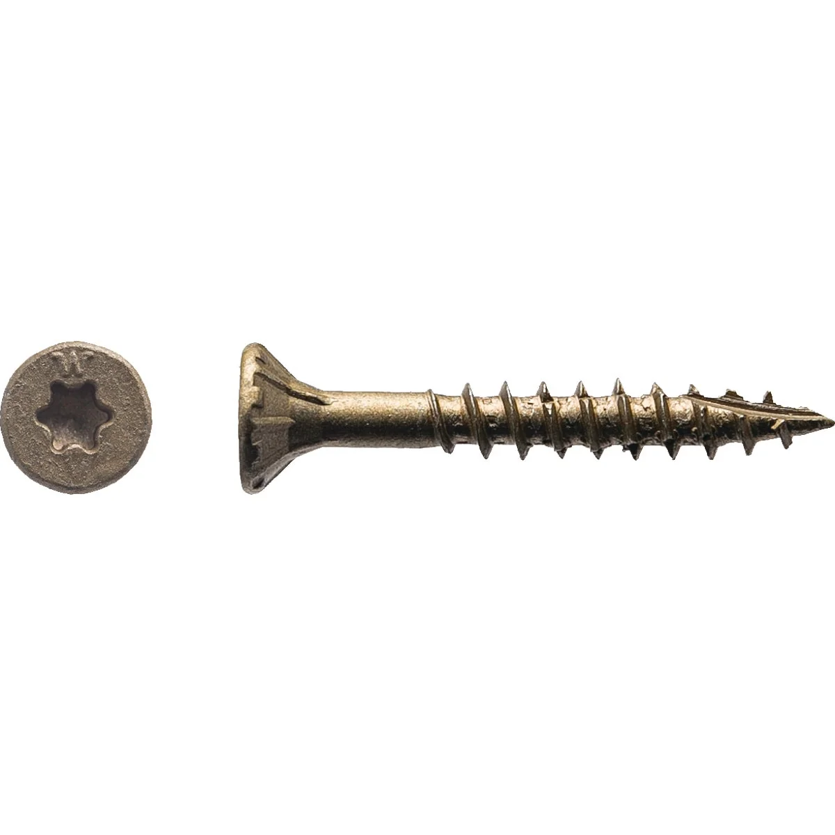 Efficient Big Timber 8 x 1-1 4 In. Bronze Flat Head Wood Screw 231 Ct. 1 Lb. Sustainable