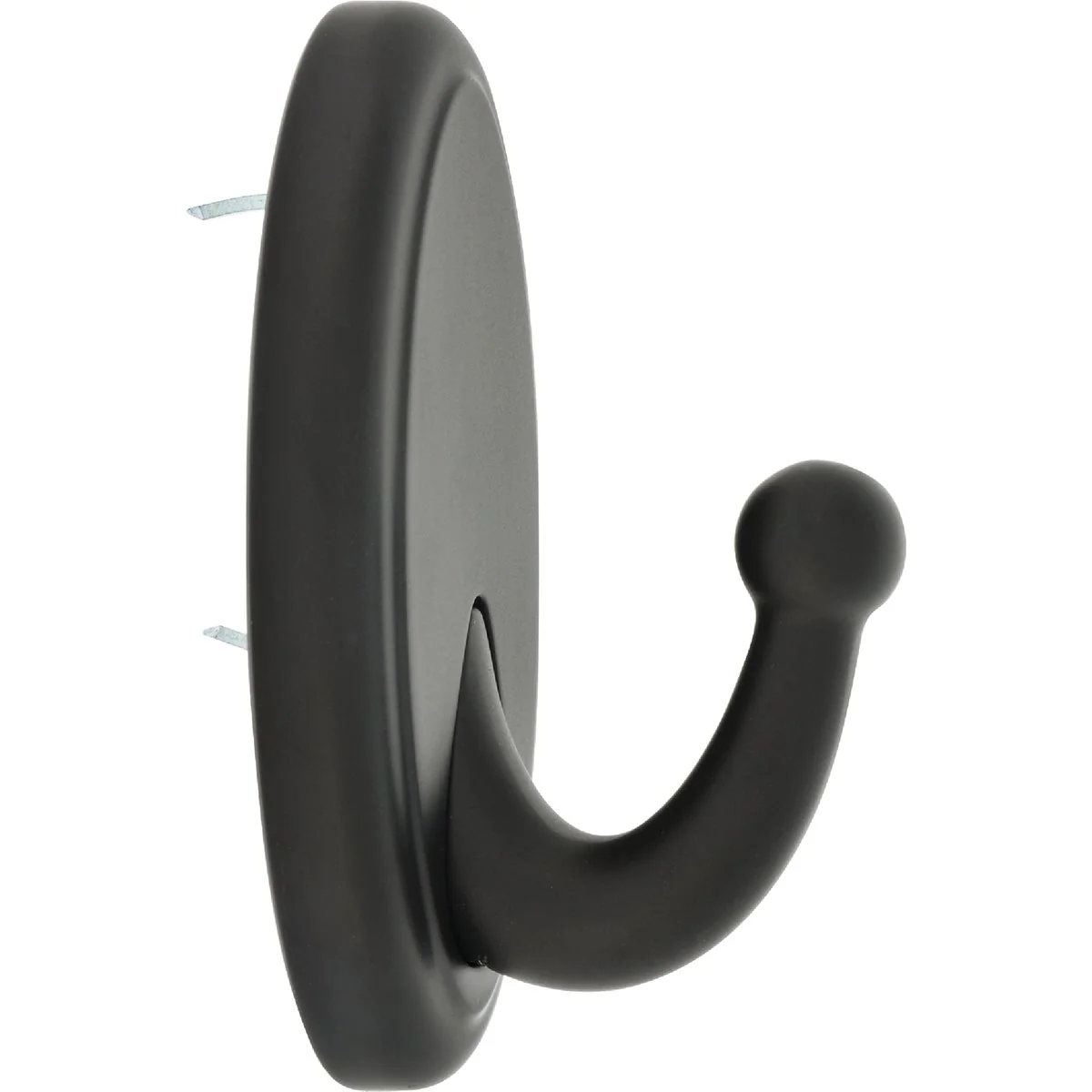 Soft Hillman High and Mighty 25 Lb. Capacity Oil Rubbed Bronze Oval Decorative Hook Detailed