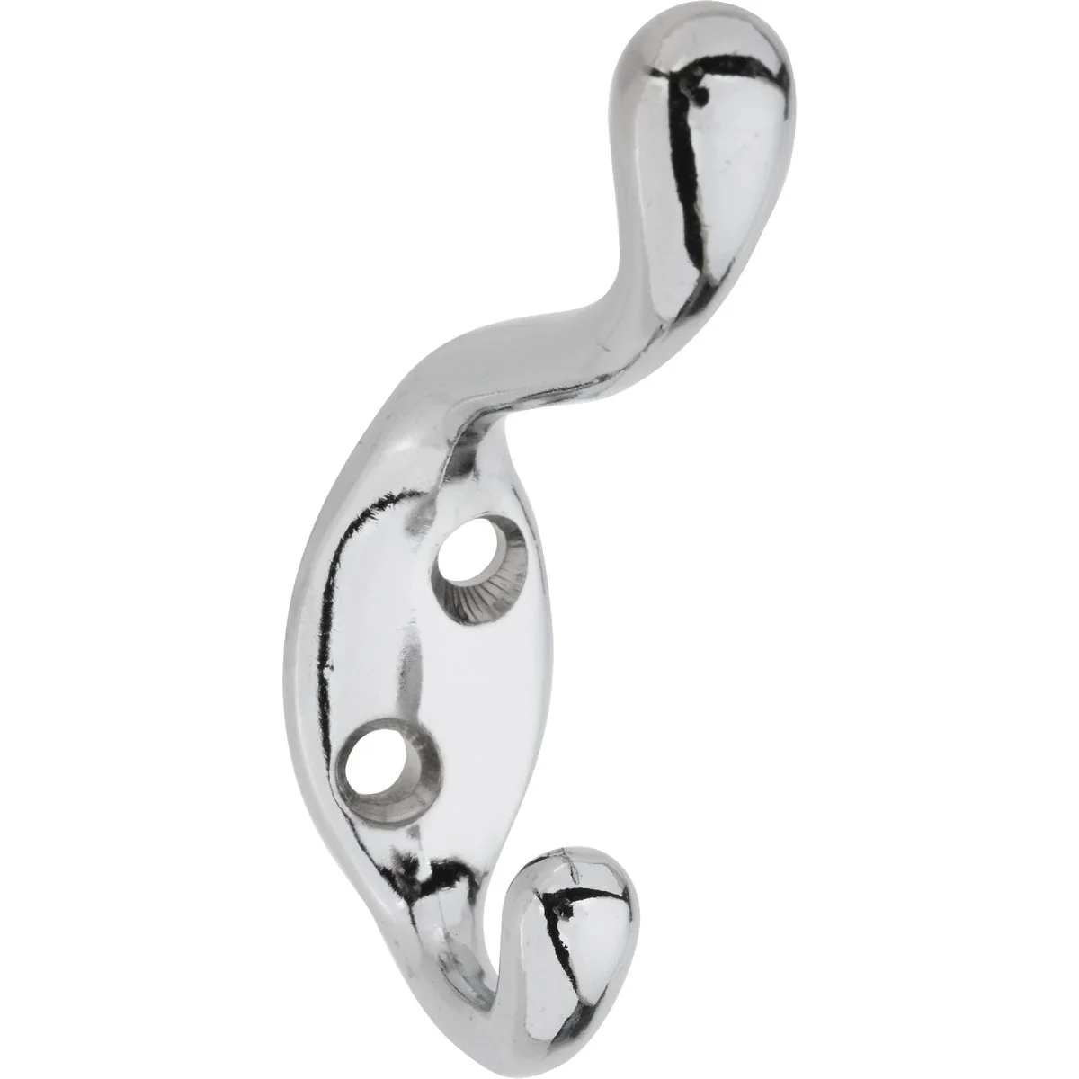 First-Class National Heavy-Duty Chrome Coat Hat Wardrobe Hook Safe
