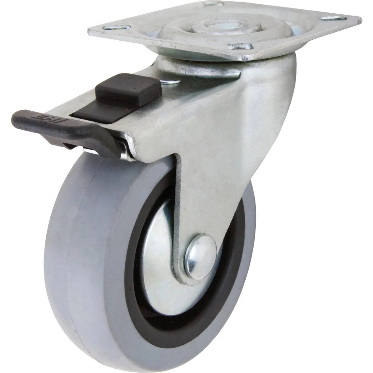 Artisan Shepherd 3 In. Thermoplastic Swivel Plate Caster with Brake Detailed