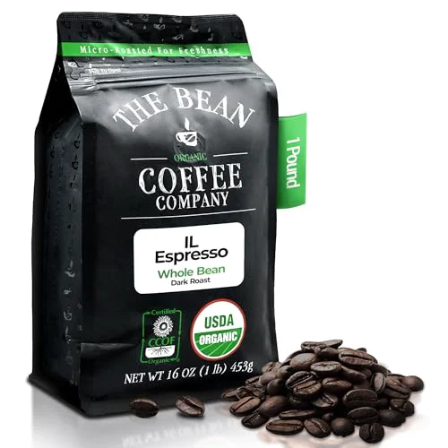 Fine The Bean Organic Coffee Co. Il Espresso 16 Ounce Sophisticated