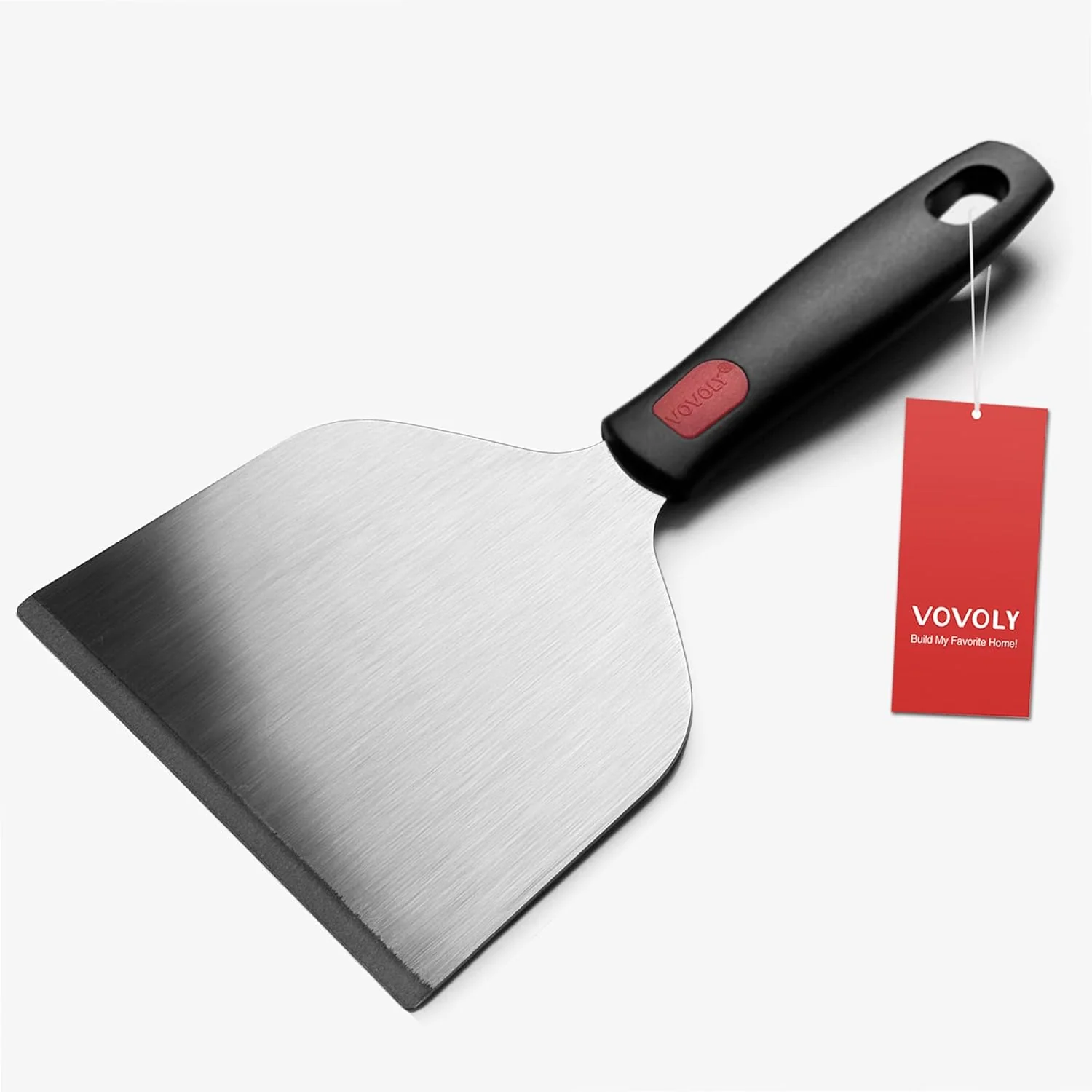 Soft Vovoly Wide Griddle Scraper 4.3 x4.3'' Smashed Burger Scraper Grill Scraper Spatula Burger Turner Environmentally Friendly