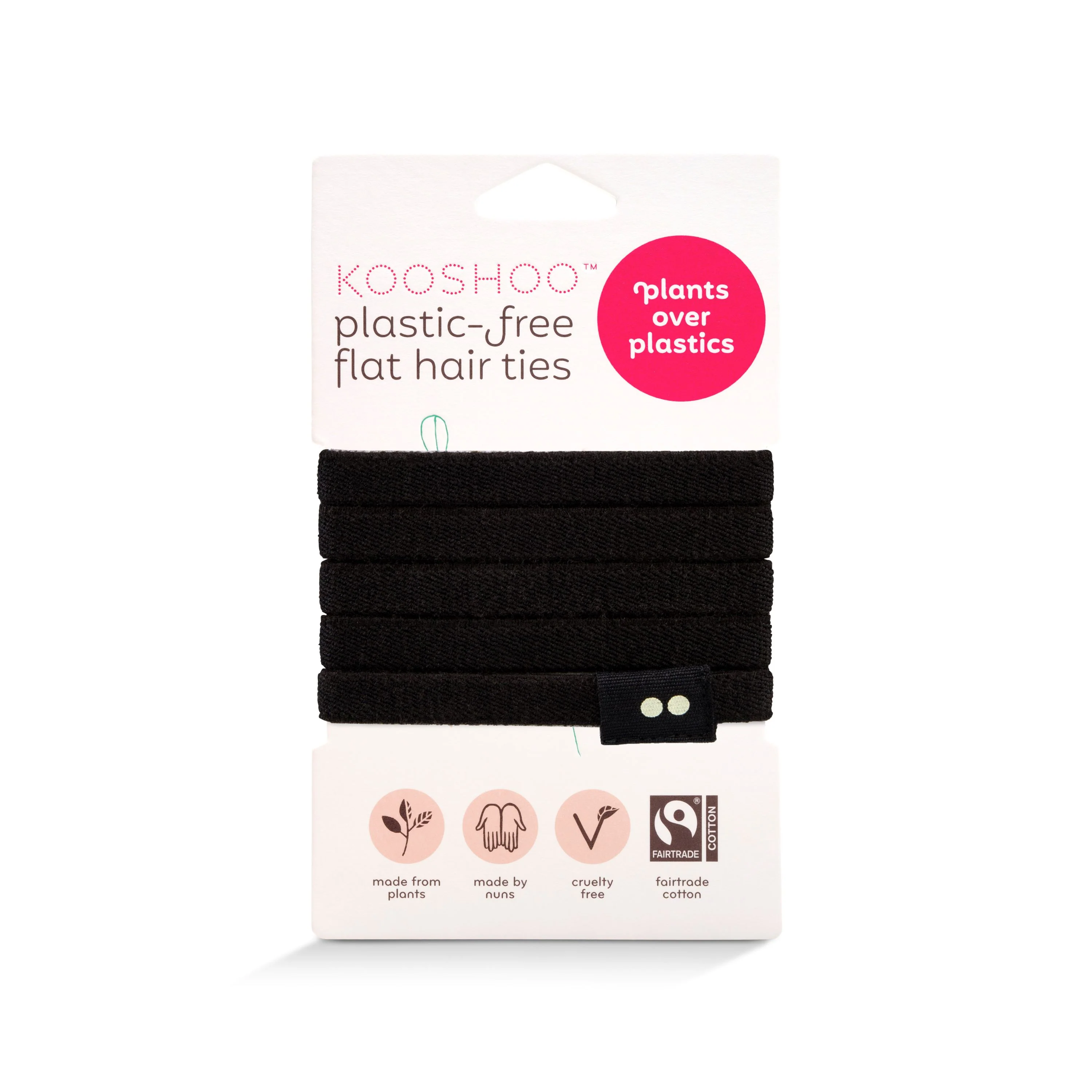 Soft KOOSHOO Flat Hair Ties Stylish