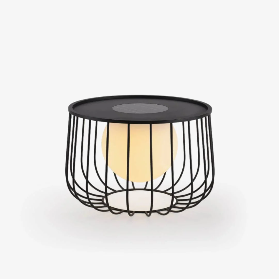 High-Performance Pyras Solar Cage Lantern Outdoor Lamp Eco-Friendly