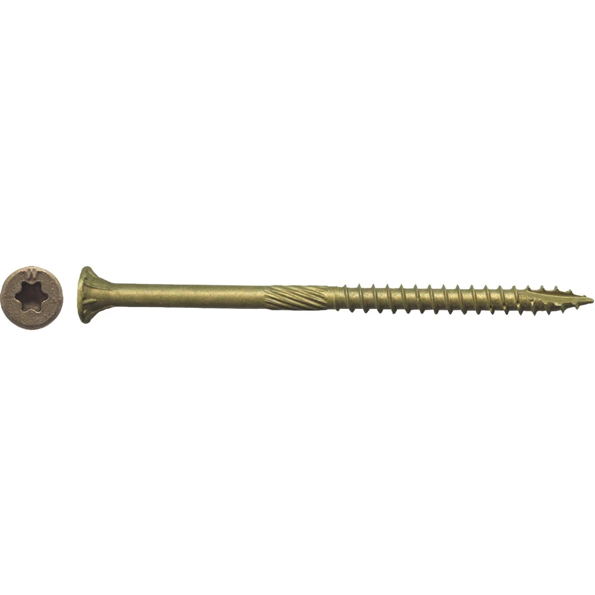 Organic Big Timber 9 x 3 In. Bronze Flat Head Wood Screw 2000 Ct. High-Grade