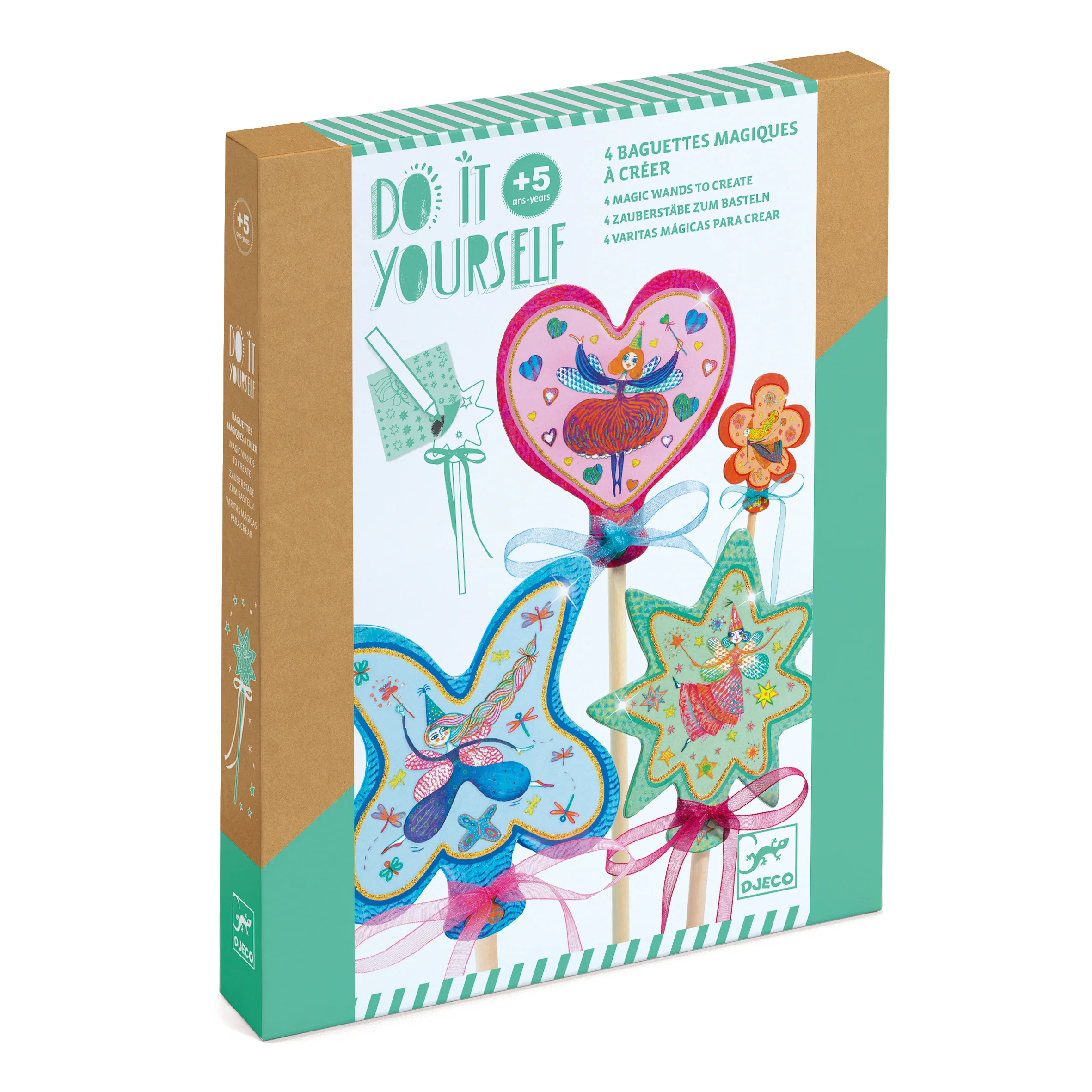 Consistent DJECO Little Fairies Wands DIY Craft Kit made from FSC® Paper Environmentally Friendly