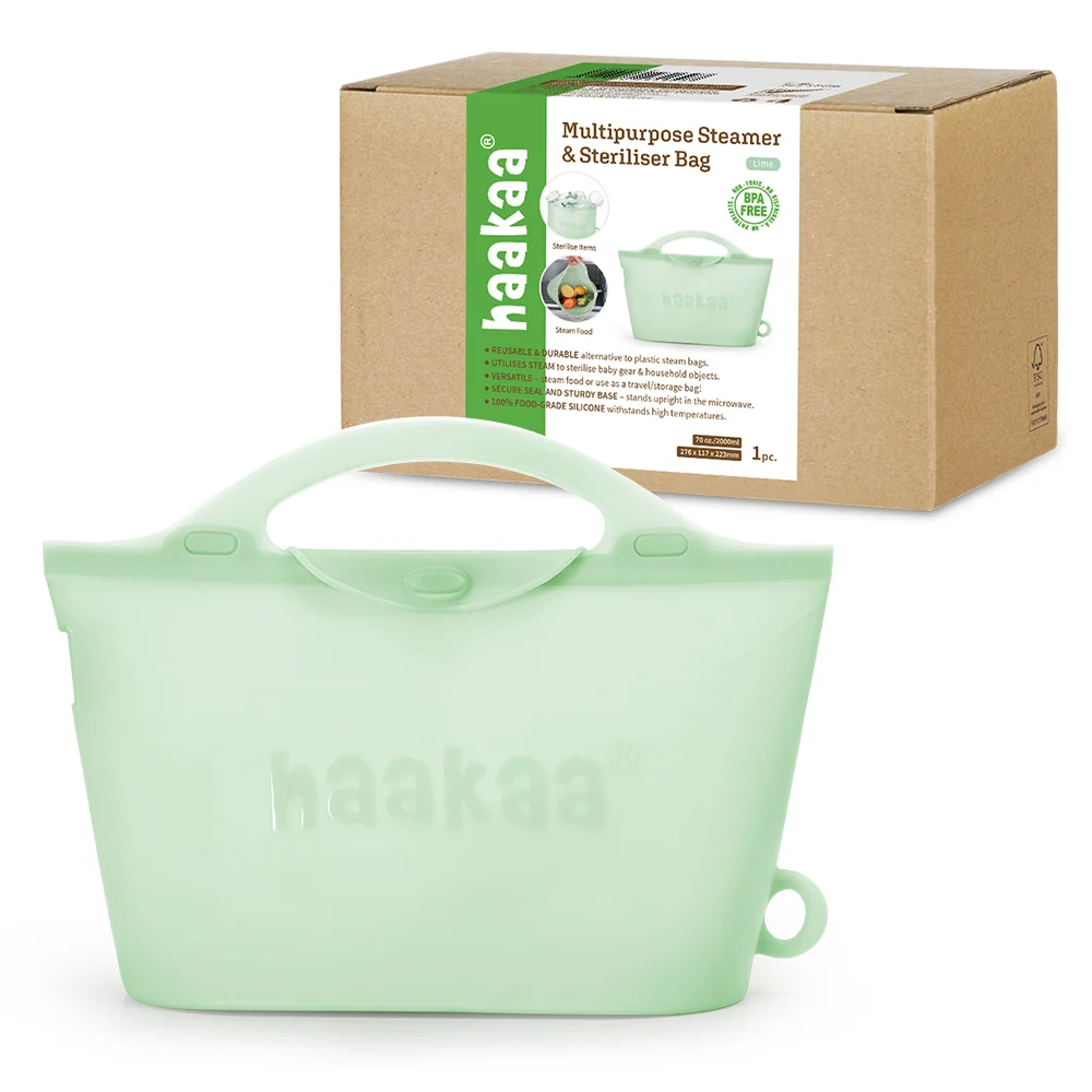 Functional Haakaa Reusable Silicone Multipurpose Steamer Steriliser Bag Exceptional