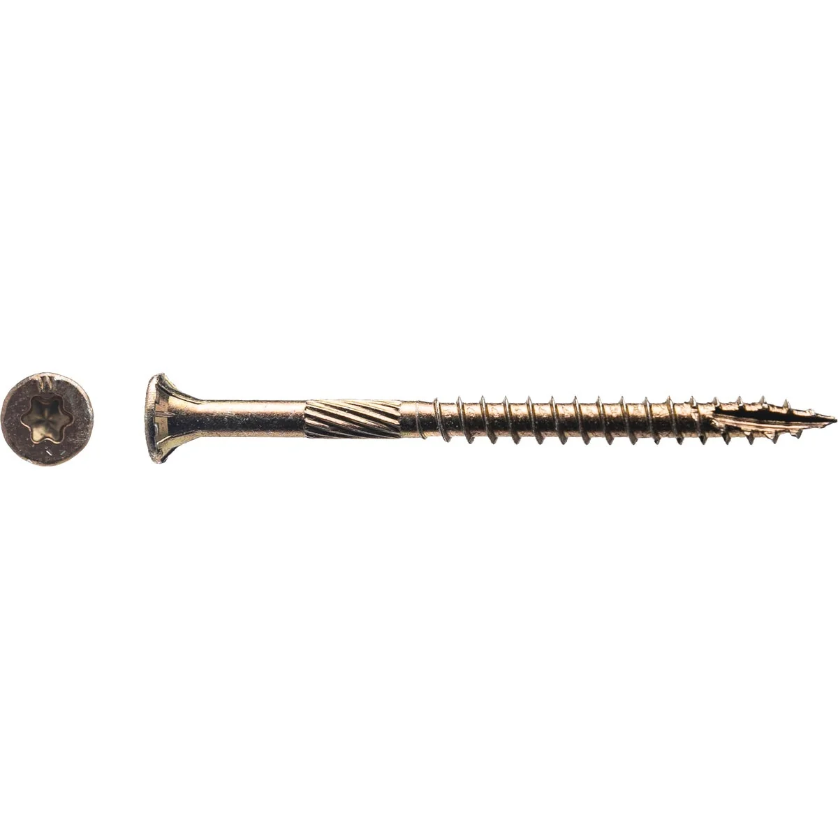 Modern Big Timber 9 x 2-1 2 In. Yellow Zinc Flat Head Wood Screw 94 Ct. 1 Lb. Relaxed