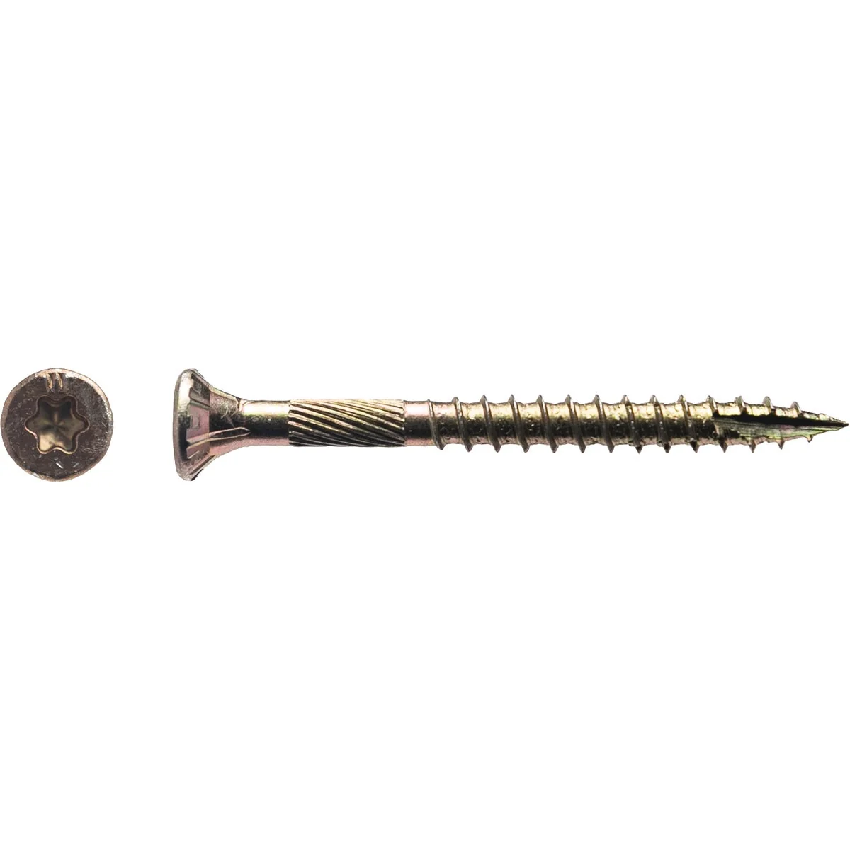 Premium Big Timber 9 x 2 In. Yellow Zinc Flat Head Wood Screw 117 Ct. 1 Lb. Versatile