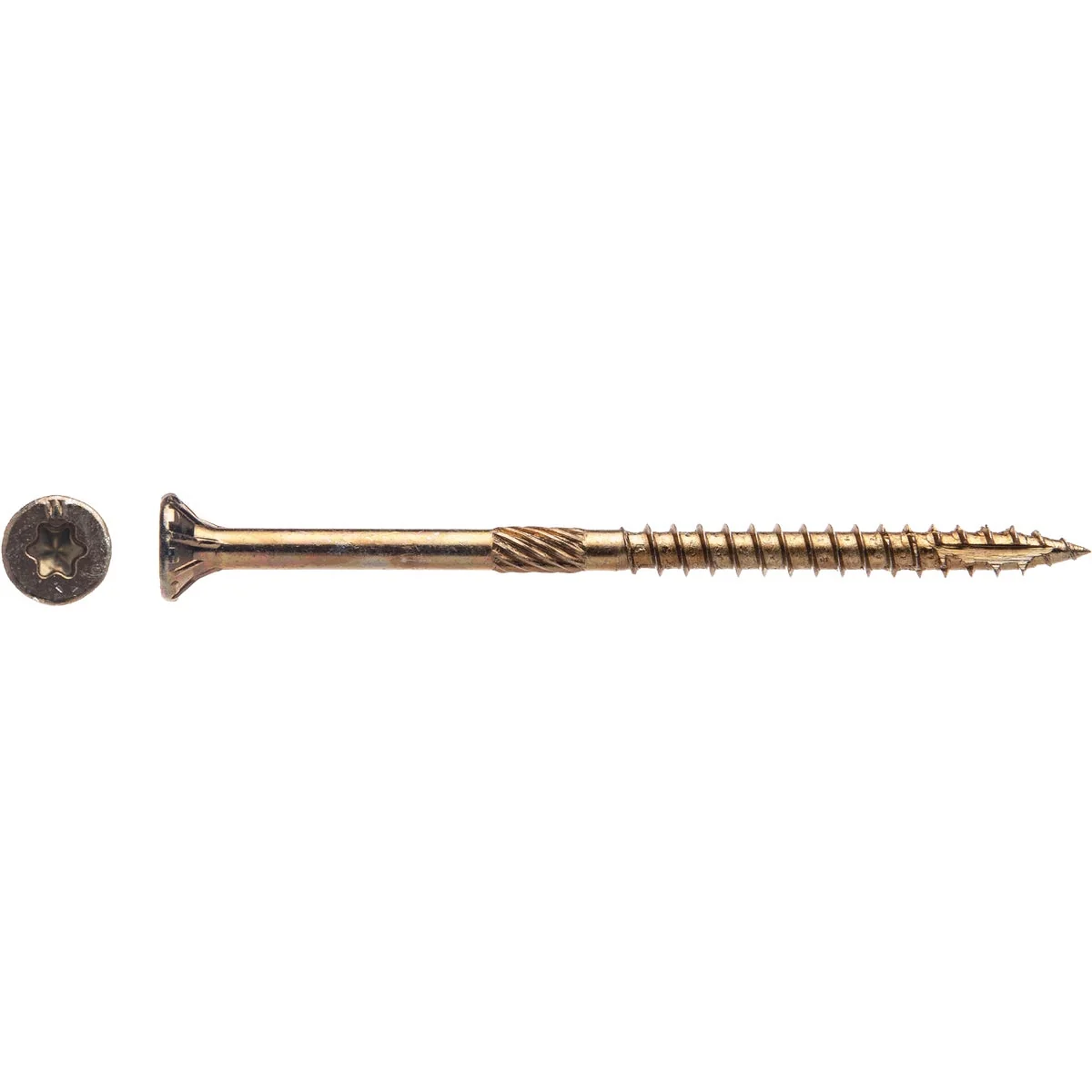 World-Class Big Timber 9 x 3 In. Yellow Zinc Flat Head Wood Screw 78 Ct. 1 Lb. Lightweight