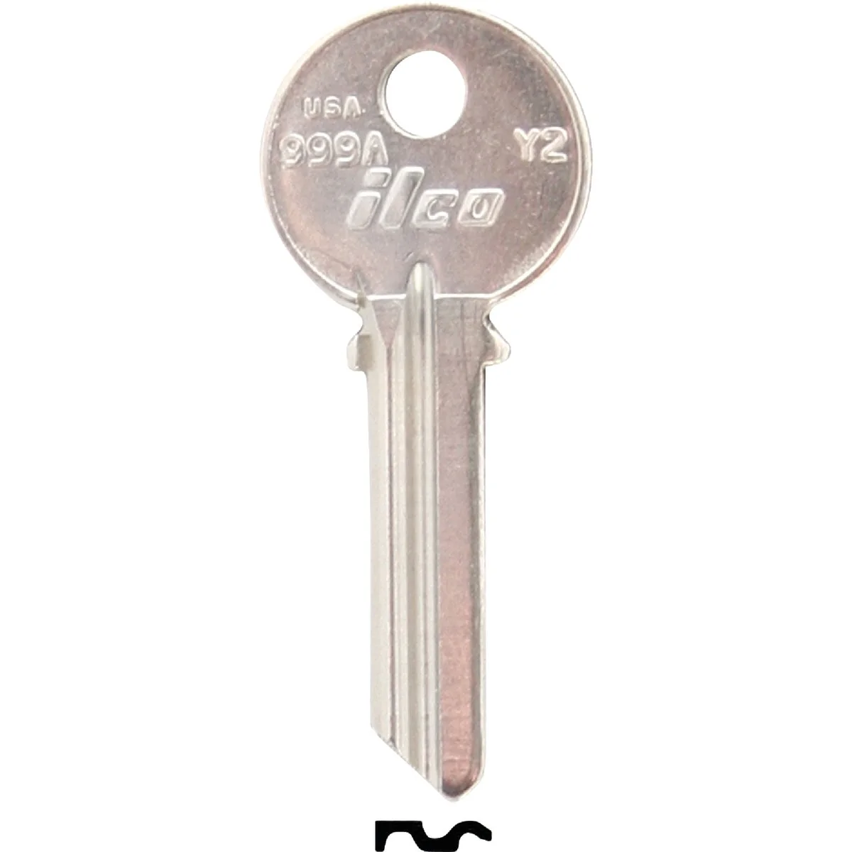 Fashionable ILCO Yale Nickel Plated House Key Y2 10-Pack Pure