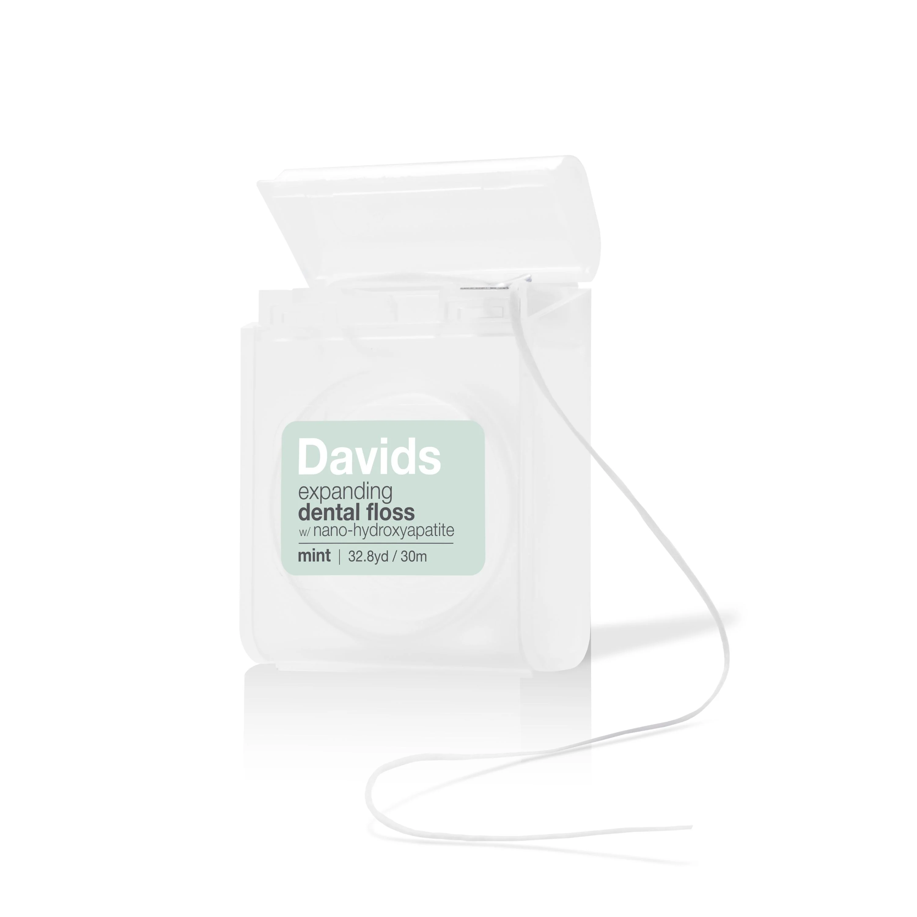 Verified Davids Hydroxi Expanding Dental Floss Refillable Dispenser Fine Crafted
