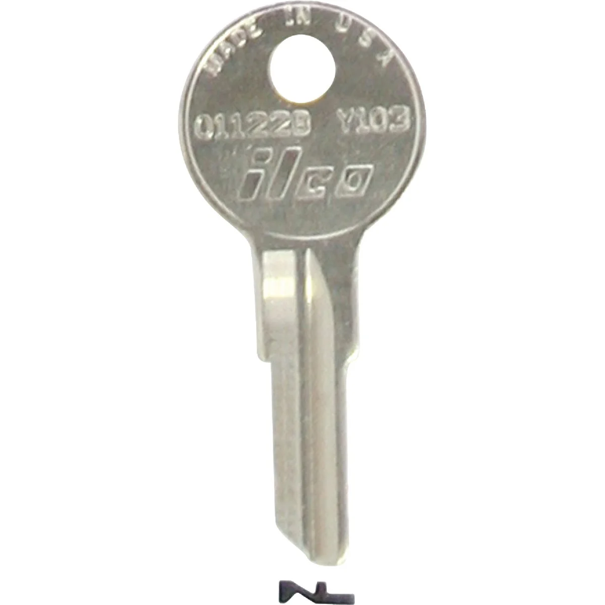 Consistent ILCO Yale Nickel Plated House Key Y103 10-Pack Green
