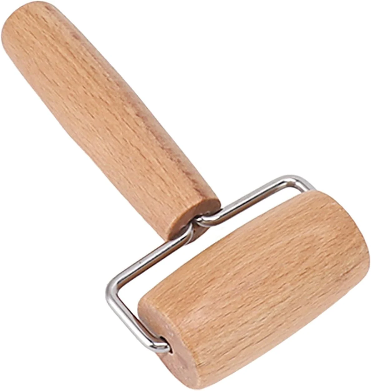 Responsible Small Rolling Pin Wooden Dough Roller Non-Stick Pizza Roller T Type Rolling Pins for Kitchen Baking Pizza Dough Press 2.8 5.1 inch Reliable