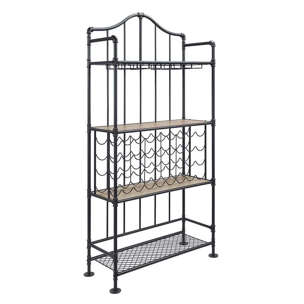 Superior Edina - Wine Rack - Oak Sandy Black Sophisticated