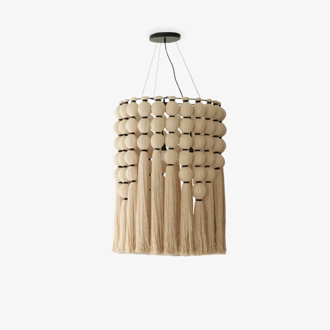 Green Bohemian Fringed Chandelier Fashionable