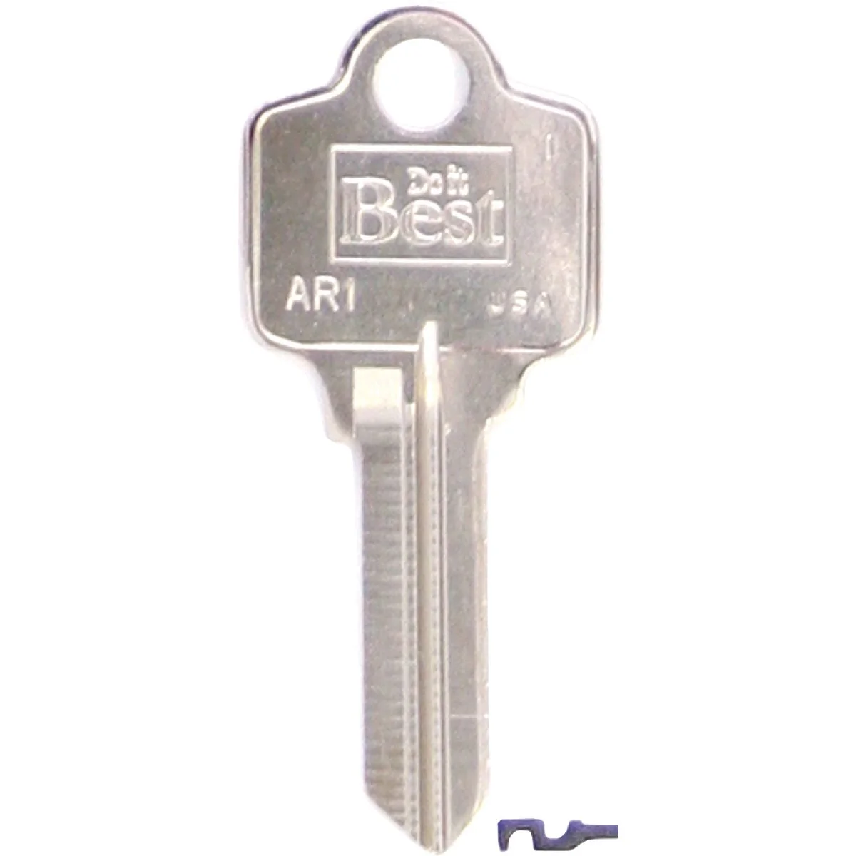 Official Do it ARROW Nickel Plated House Key AR1- 10-Pack Consistent