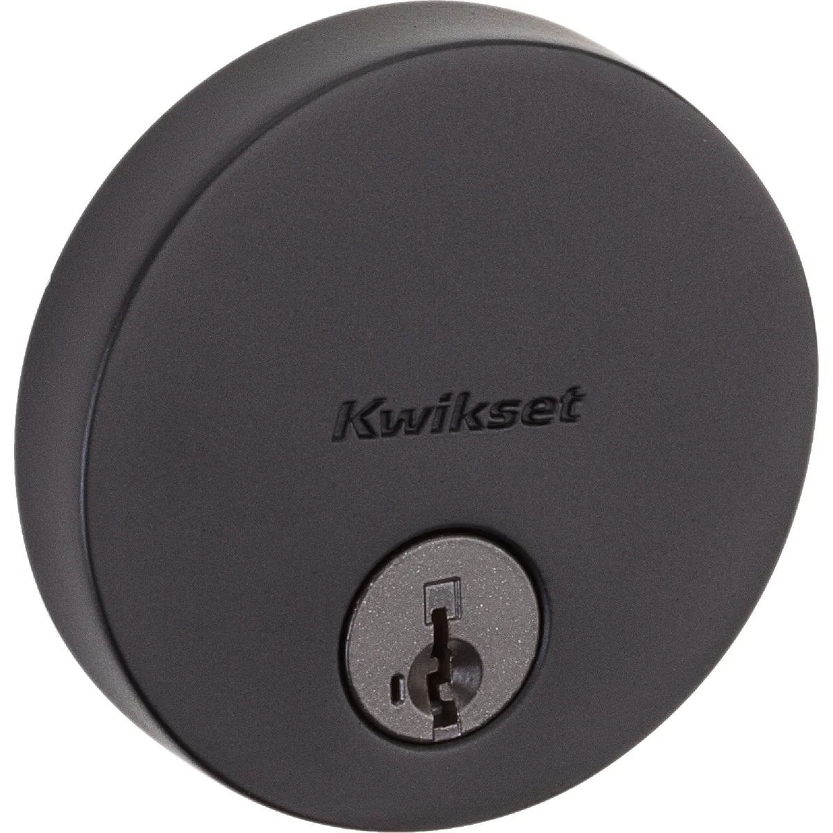 Fine Crafted Kwikset Signature Uptown Single Cylinder Deadbolt SmartKey Matte Black Easy-to-Use