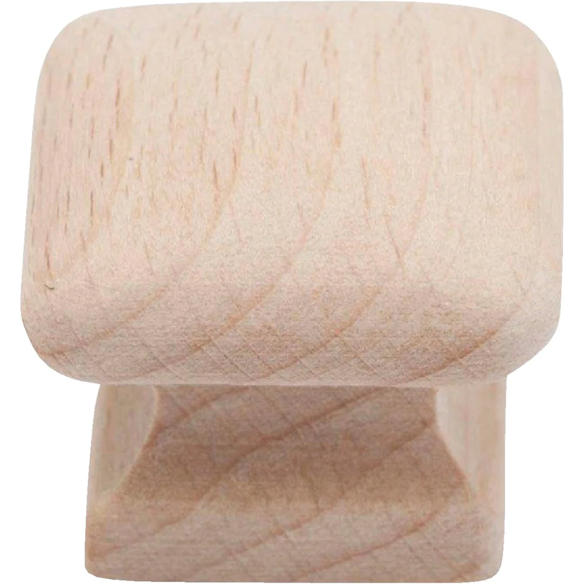 Fast Do it Wood Hardwood Square 1 In. Cabinet Knob 2-Pack World-Class